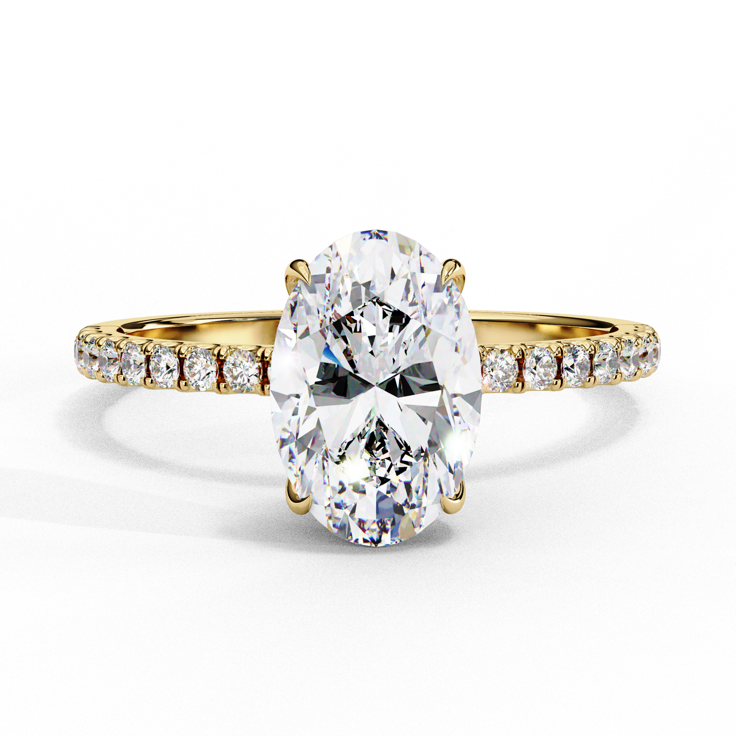 オーバルカット パヴェ 1ct